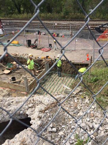 Work Underway At Hinton Amtrak Station