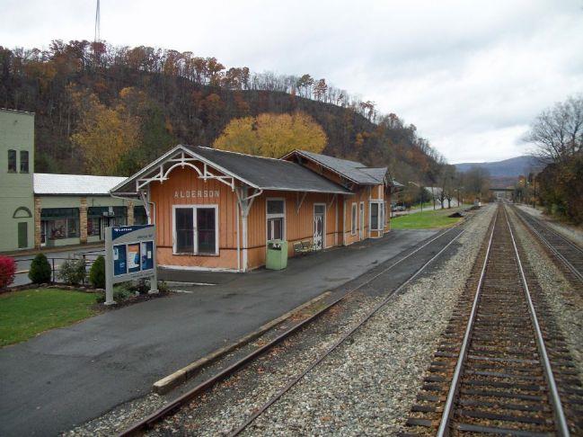 Historic Deport Stands Proud Along The Tracks In Alderson
