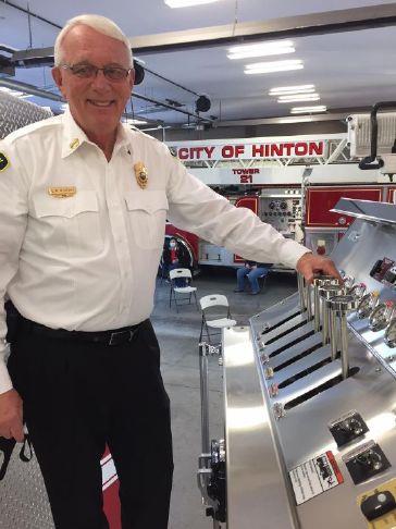 Ray Pivont began fighting fires at age 17 and has served as Hinton's Fire Chief for 44 years