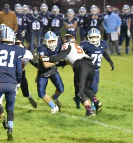 Jalin Keaton makes the tackle.