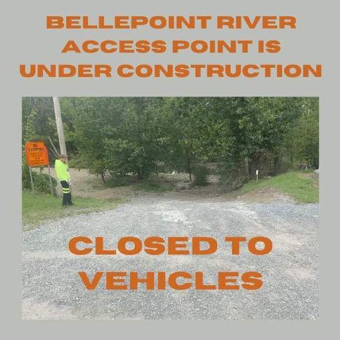 Bellepoint River Access Point Under Construction