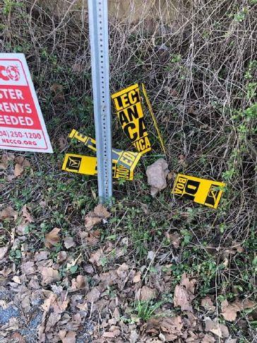 Candidate signs vandalized in Summers County