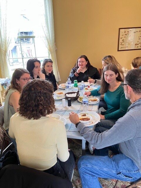 CMF House Museum staff provides lunch for WVU students.