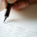 Writing letter to a friend