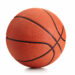 Basketball ball over white background
