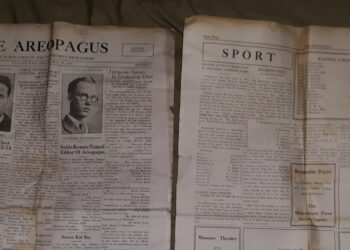 The Areopagus newspaper from 1933.