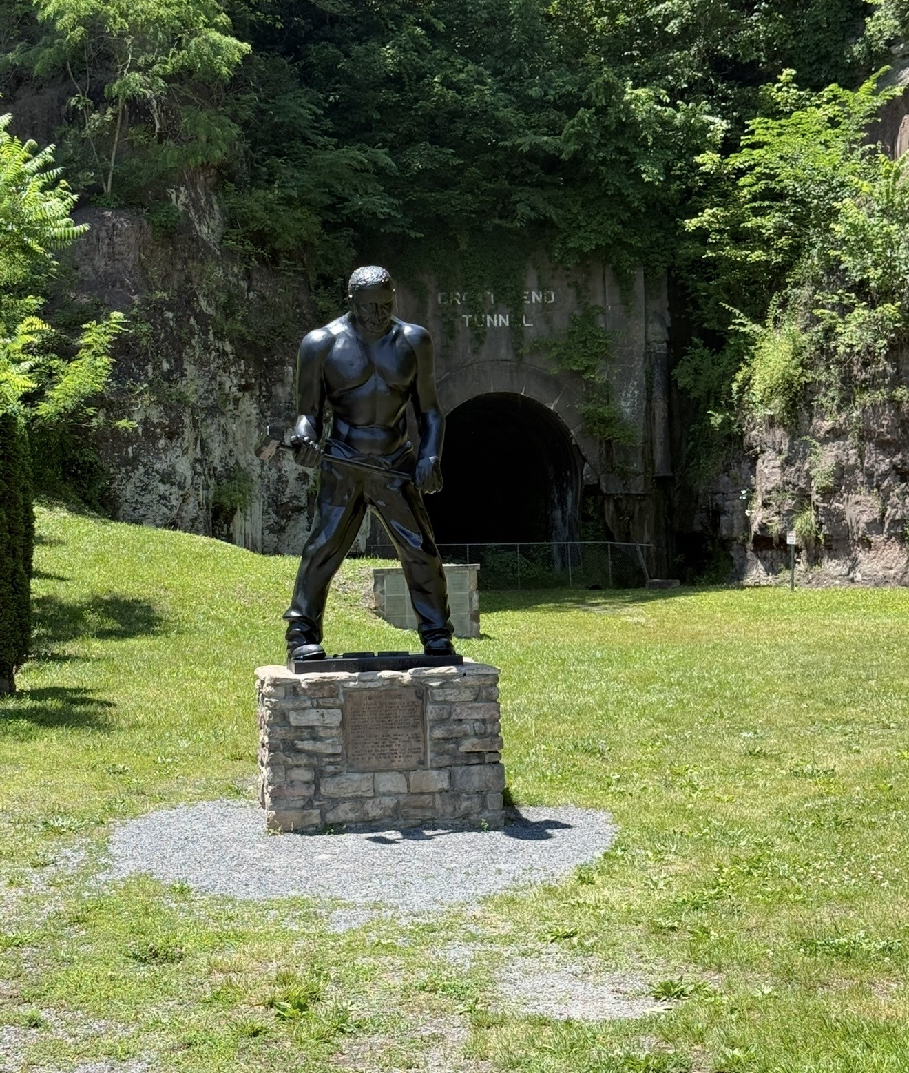 The John Henry statue