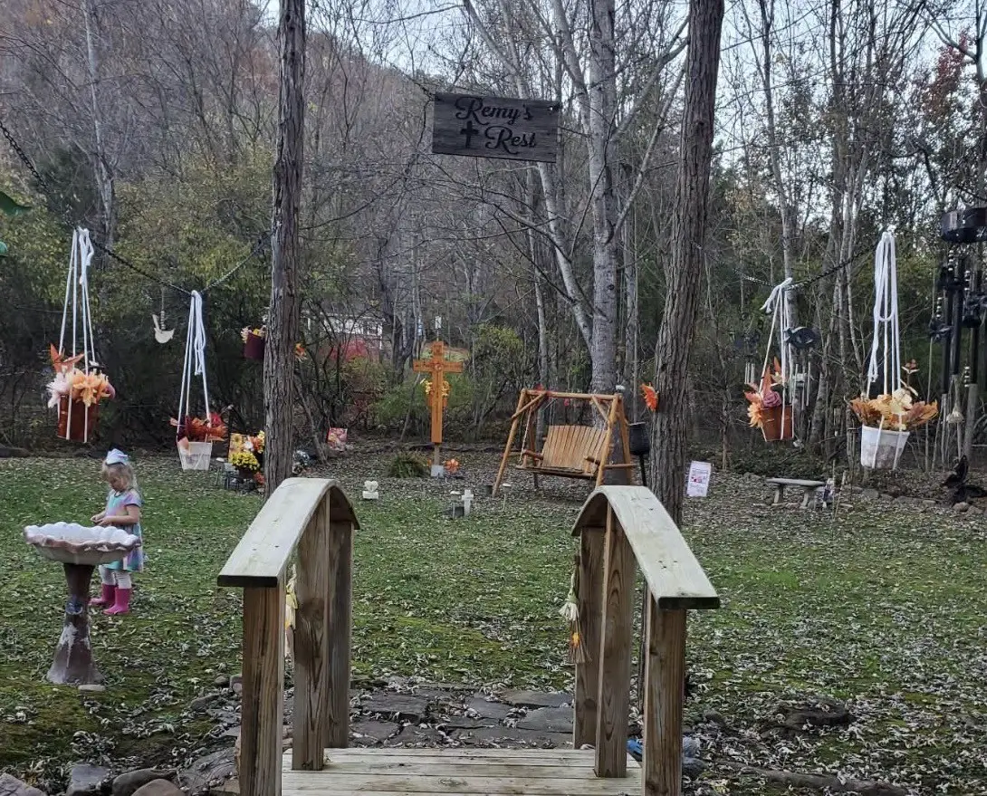 Remy's Rest, the cemetery spot in the field