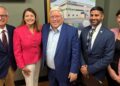 (L-R) Jeff Sandene, Vandalia Health President and CEO; Michelle Coon, President, Vandalia Health Network and PHO, Vice President of Managed Care; West Virginia Governor Patrick Morrisey; Dr. Arvin Singh, West Virginia Secretary of Health; Tamara Fuller, Vandalia Health Vice President Chief Strategy Officer