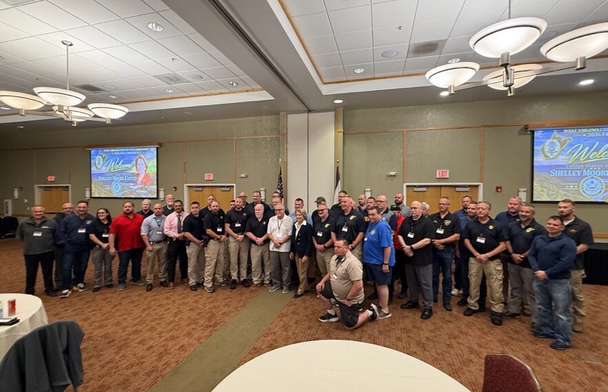 U.S. Senator Shelley Moore Capito (R-W.Va.) attends WV Chiefs of Police Association’s Annual Conference in Bridgeport, W.Va. on Saturday, October 3, 2026.