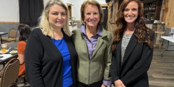 U.S. Senator Shelley Moore Capito (R-W.Va.) receives flood recovery updates for Lewis and Upshur Counties in Buckhannon, W.Va. on Monday, October 26, 2026.