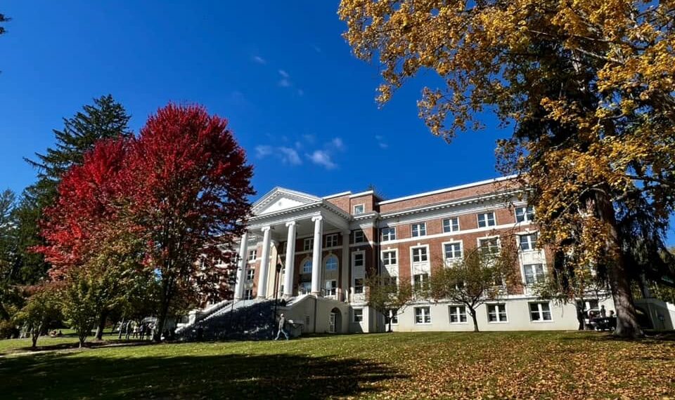 Big trees in front of NRCTC in Lewisburg