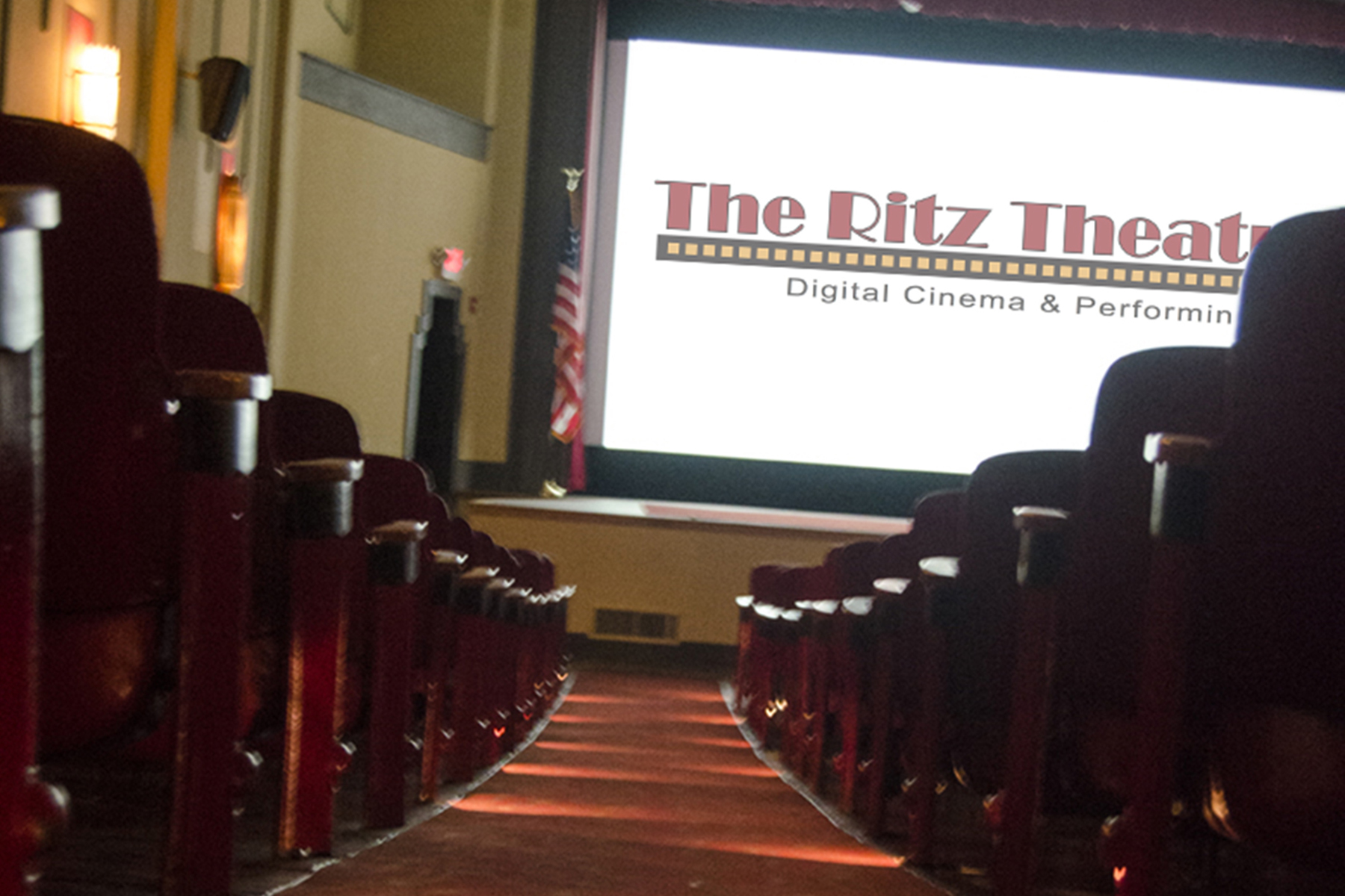 Screen with logo